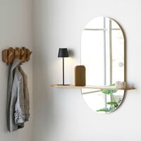 House Nordic Barco peili hyllyllä tammi